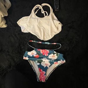 two piece bathing suite